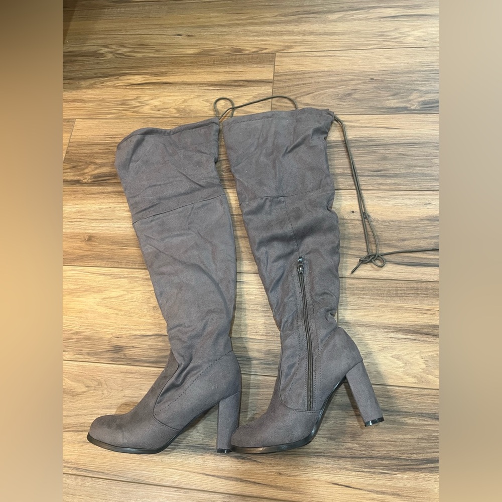 Catherine Malandrino Over the Knee Brown Boots
